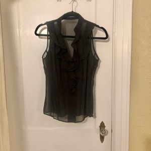 Express Design Studio Sheer Sleeveless Blouse